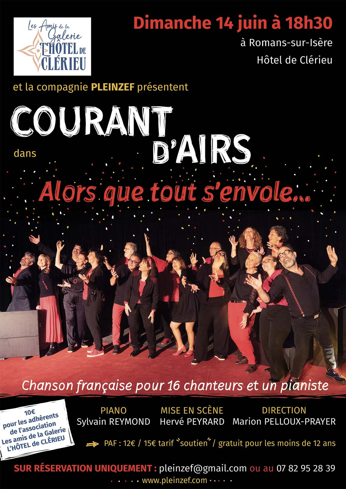 Affiche — Alors que tout s'envole, spectacle Courant d'airs 2026